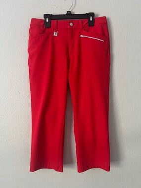 NWOT ROHNISCH Golf Capri Pants Red in Size 38